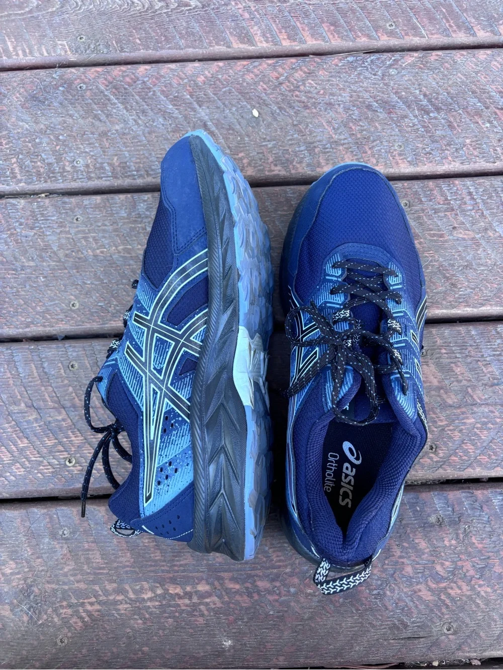 ASICS Men's Blue Athletic Running Shoes
